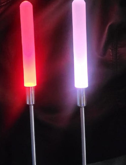 FA-LC54 7 Colour Changing RGB Solar Powered Frosted Rod Garden Light 2pcs