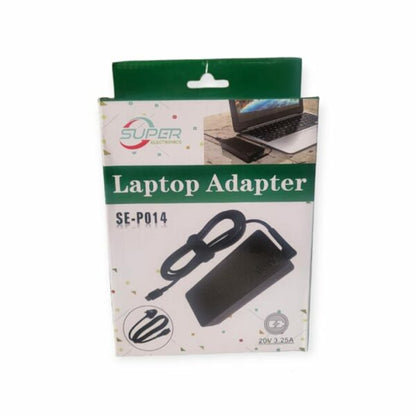 Super Electronics SE-P014 USB-C AC Replacement Charger For Lenovo – 65W 20V 3.25A