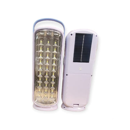 FA-8818CT Solar Powered Rechargeable Emergency Light With Built-In Battery 30LED