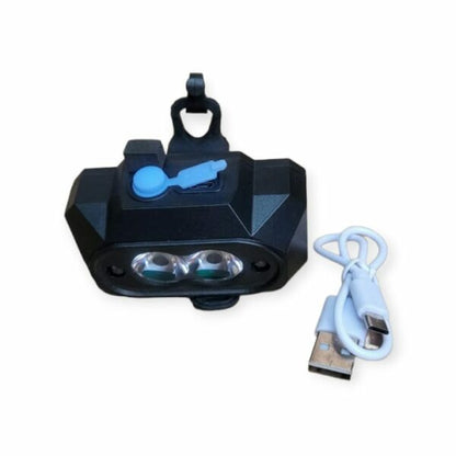 FA-909 Rechargeable Bicycle Front Light 2x XPE + 2x Red LED