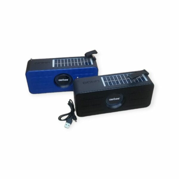 Aerbes AB-SD19 Portable Wireless Bluetooth Speaker With Flashlight And Solar Panel