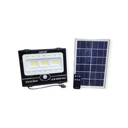 Aerbes AB-T08 Solar Powered Sensor Motion Floodlight With Remote Control 200W
