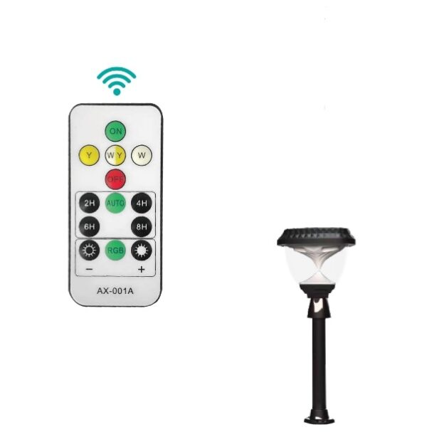 Aerbes AB-TY141 Solar Powered Garden Light RGB + White & Warm White With Remote Control