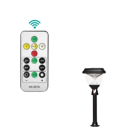 Aerbes AB-TY141 Solar Powered Garden Light RGB + White & Warm White With Remote Control