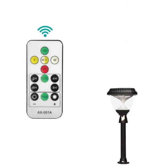 Aerbes AB-TY141 Solar Powered Garden Light RGB + White & Warm White With Remote Control