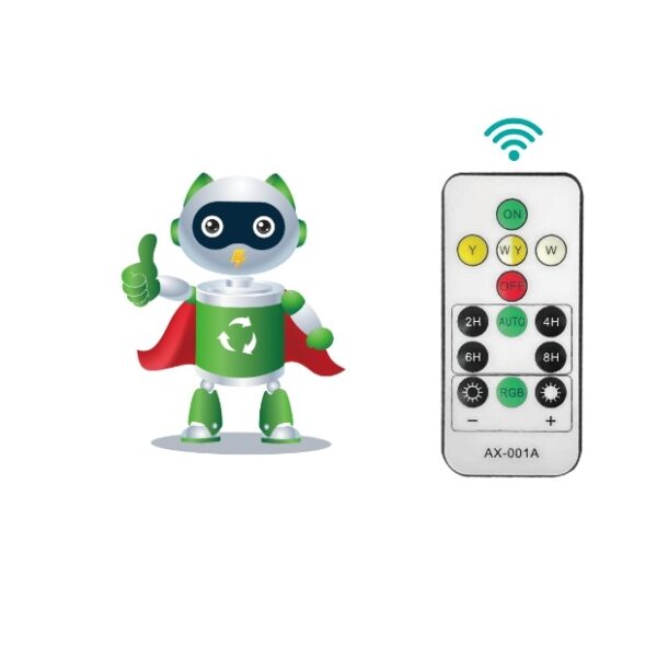 Aerbes AB-TY141 Solar Powered Garden Light RGB + White & Warm White With Remote Control