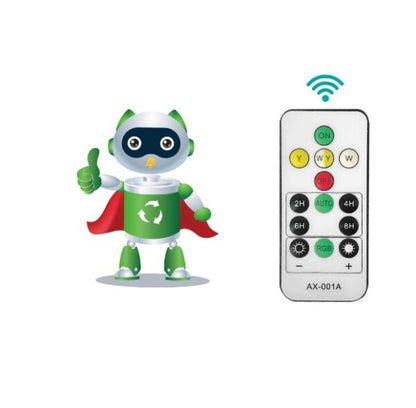 Aerbes AB-TY141 Solar Powered Garden Light RGB + White & Warm White With Remote Control