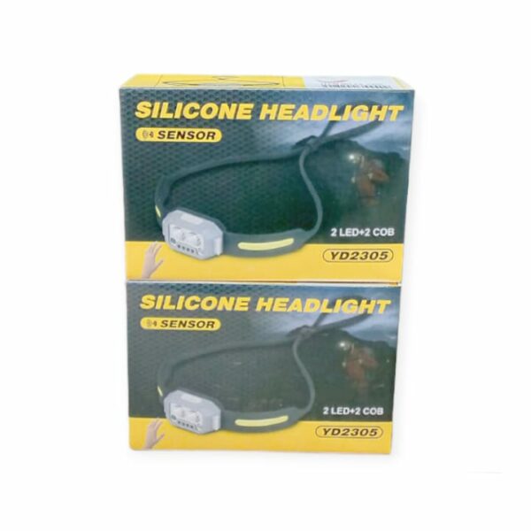 FA-2305 Rechargeable Motion Sensor Silicone Headlamp 2LED + 2COB