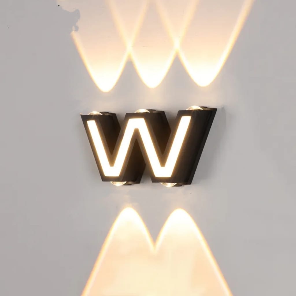 12W 5 LED W Shaped Wall Lamp 3000K