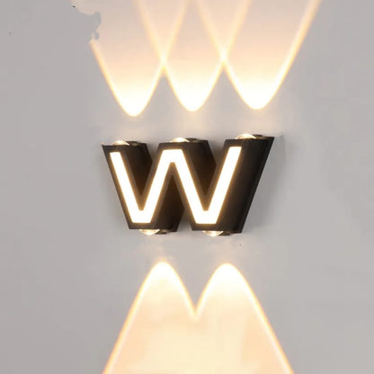 12W 5 LED W Shaped Wall Lamp 3000K