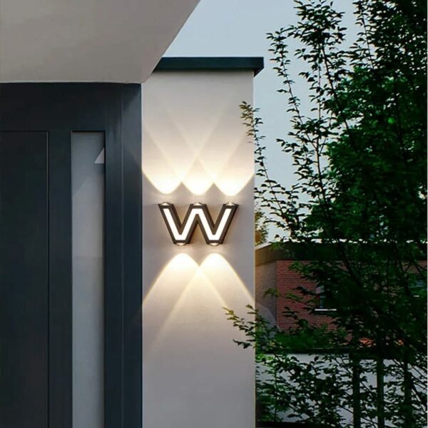 12W 5 LED W Shaped Wall Lamp 3000K