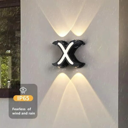 7W 3000K 4 LED X Shaped Wall Lamp