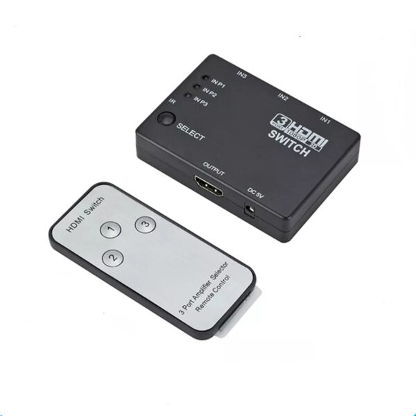 3 In 1 HDMI-Compatible Switch Selector Hub 1080P