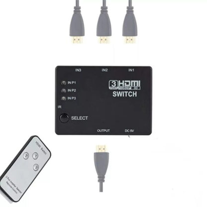 3 In 1 HDMI-Compatible Switch Selector Hub 1080P