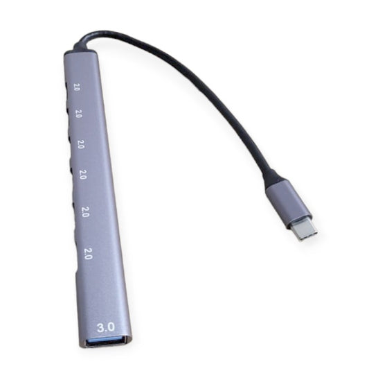 Treqa C-730 Type C Aluminum7 Ports USB 3.0 Hub