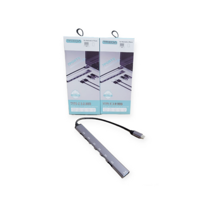 Treqa C-730 Type C Aluminum7 Ports USB 3.0 Hub