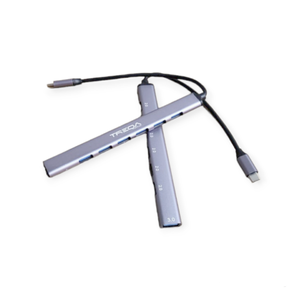 Treqa C-730 Type C Aluminum7 Ports USB 3.0 Hub