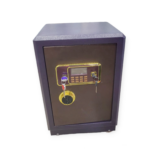XF0741 AL-720 Safe On Wheels With 2 Keys + Combination Lock Safe Size: 45.5cmx 45cm x 71.5cm