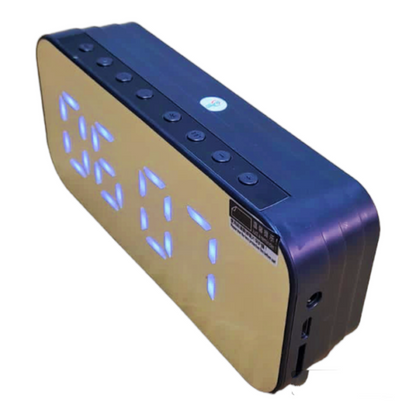 Mirror Bluetooth Speaker Alarm Clock