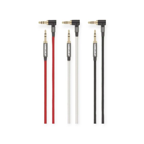 Wolulu AS-51199 90? Angle Auxiliary Cable 1.2m