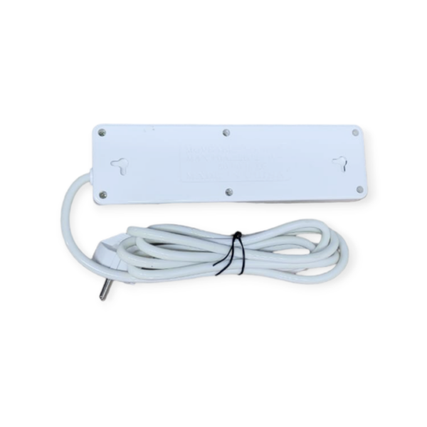 Treqa PL-504 Power Socket 2 with Off Switch Button+ 3 USB Port 2M Cable