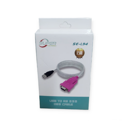 SE-L94 USB To RS232 DB9 Serial Cable Adapter 1.5M
