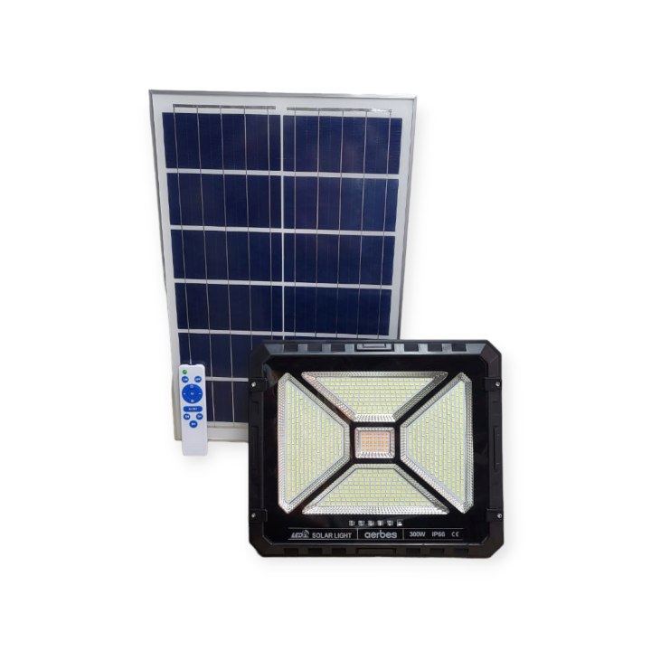 Aerbes AB-T21 LED Solar Powered Mosquito Repellent Floodlight With Remote Control 300W