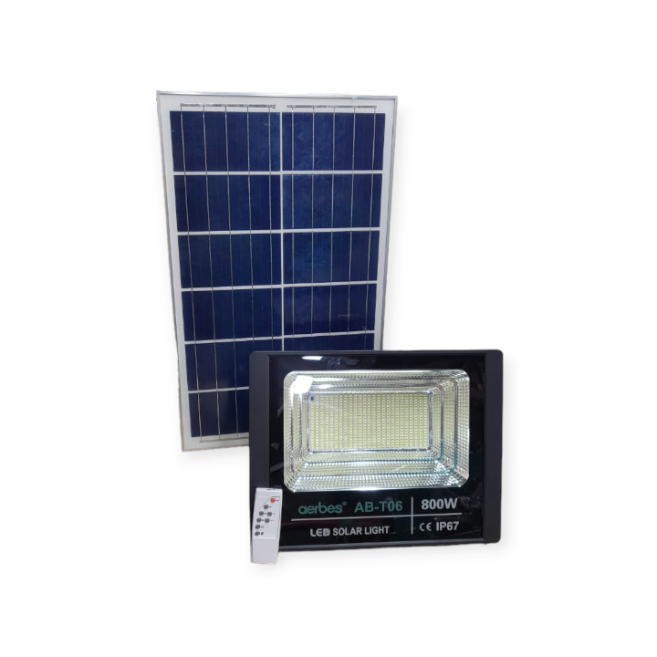 Aerbes AB-T06 LED Solar Powered Floodlight With Remote Control 800W
