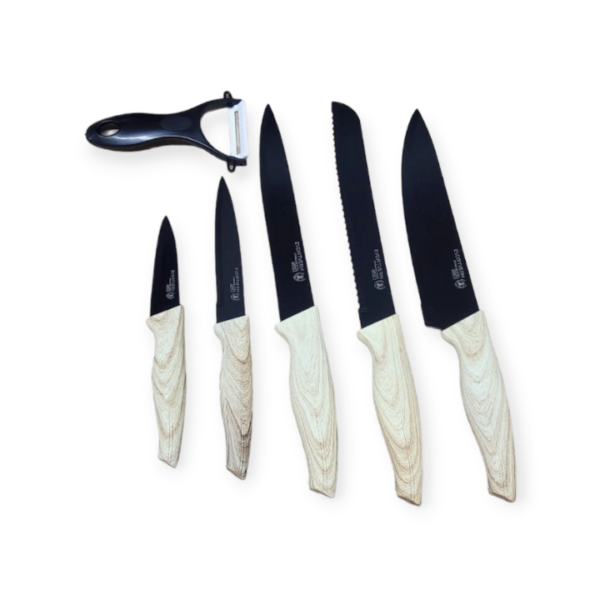 GM Bear 1831413 Wooden Kitchen Knife Set 6pcs