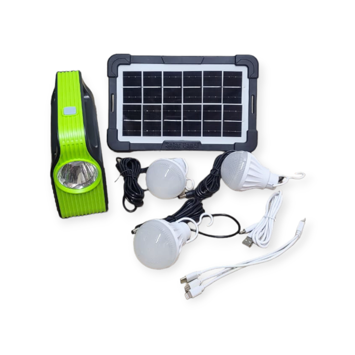 FA-999B Solar Powered Lighting System With 3 Bulbs