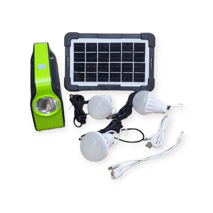 FA-999B Solar Powered Lighting System With 3 Bulbs