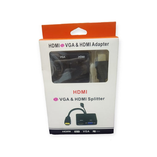 SE-L127 HDMI To VGA+ HDMI Adapter