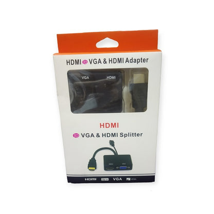 SE-L127 HDMI To VGA+ HDMI Adapter