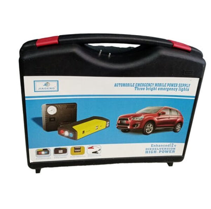 Jiageng JG108 Portable 12V Automatic Car Battery Jump Starter With Air Compressor 16800mah