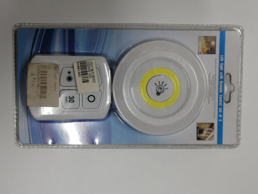 LED LIGHT WITH REMOTE CONTROL SET OF 1