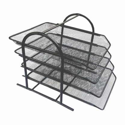 MESH WIRE DOCUMENT TRAY 4 TIERS