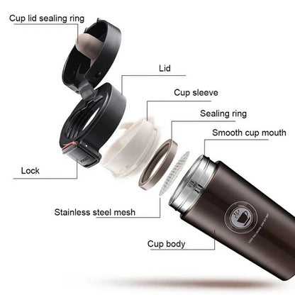 086 Stainless Steel Vacuum Insulation Cup 350ml 18-8