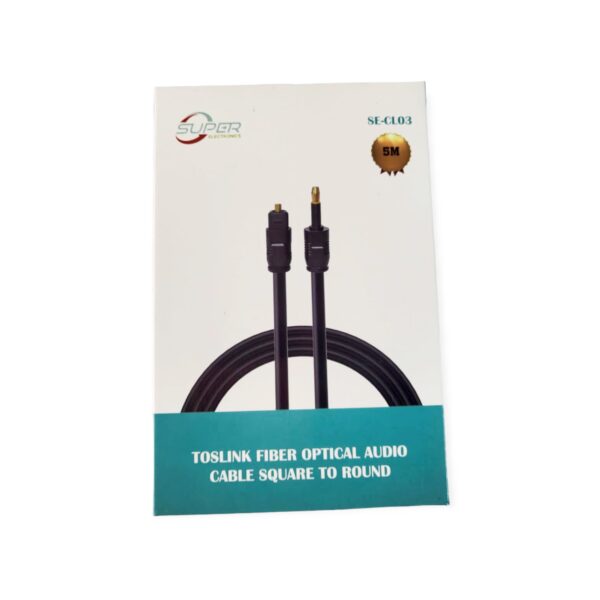 SE-CL03 Optical Fiber Audio Cable Square Port To Round Port 5M