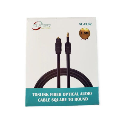 SE-CL02 Optical Fiber Audio Cable Square To Round Port 1.5M