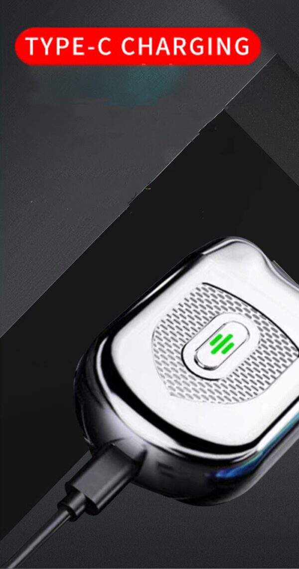 Aerbes AB-J428 USB Rechargeable Portable Rotary Double-head Hair Shaver