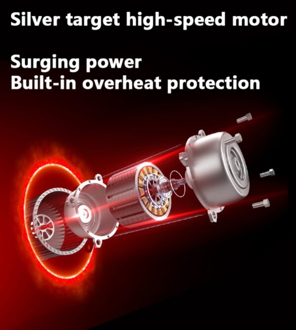 Aerbes AB-J428 USB Rechargeable Portable Rotary Double-head Hair Shaver