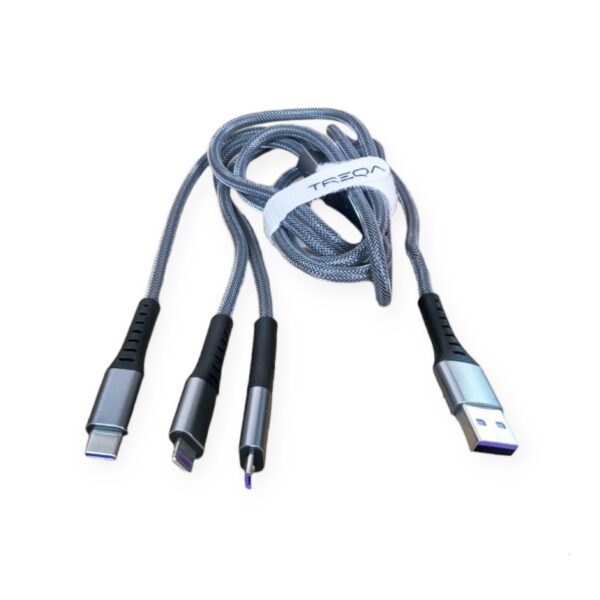 Treqa CA-869 100W 3 In 1 Data Cable 1,2M