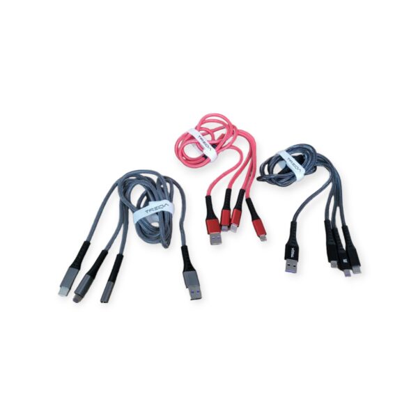 Treqa CA-869 100W 3 In 1 Data Cable 1,2M