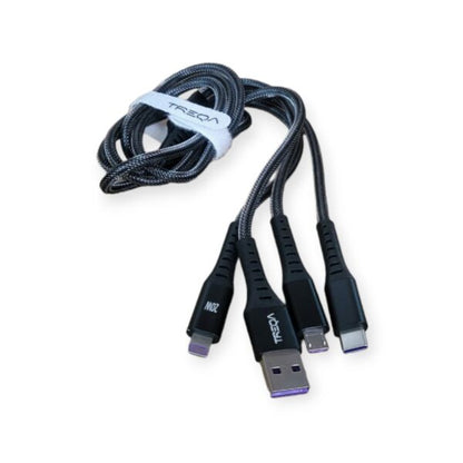 Treqa CA-869 100W 3 In 1 Data Cable 1,2M