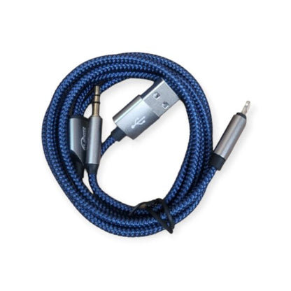 MH-246 Lightning To 3.5mm Aux And USB Cable