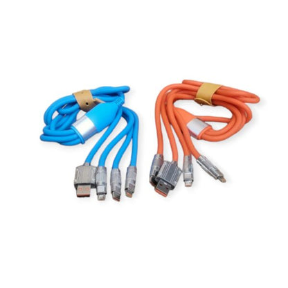 Treqa CA-880 USB Fast Charging Cable With Micro, PD And IOS Connector 1M