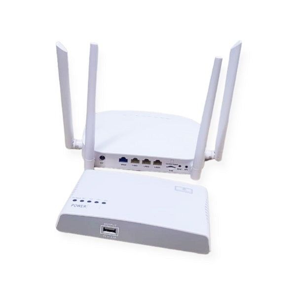 G4304K 4G Wireless Router + JG763 8800mah Mini UPS Battery Back Up