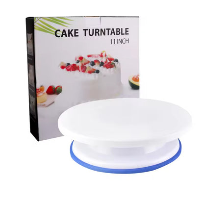 Cake Turntable Anti-skid Plastic Decorating Rotating Table Pastries Cake Decoration DIY Baking Tools Revolving Cake Stand