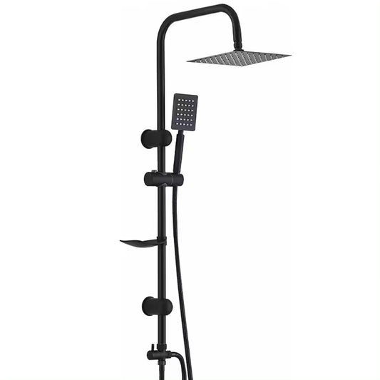 Bathroom Faucet Sanitary Ware Fitting silvery brass Rain Shower Column Set