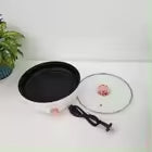 Multifunctional Tempered Glass lid premium Electric frying pan kitchen skillet cooking pots and pans Steak Pan